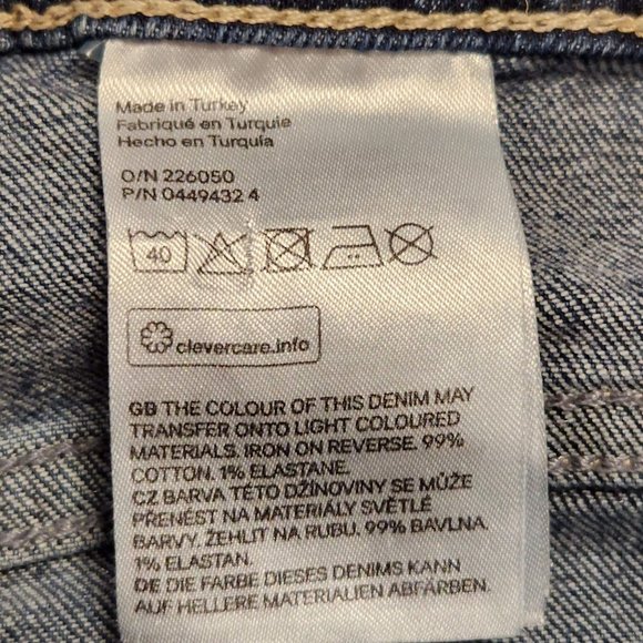 H&M HM Jeans Womens size 29 stars print LOGG good condition - Picture 4 of 11